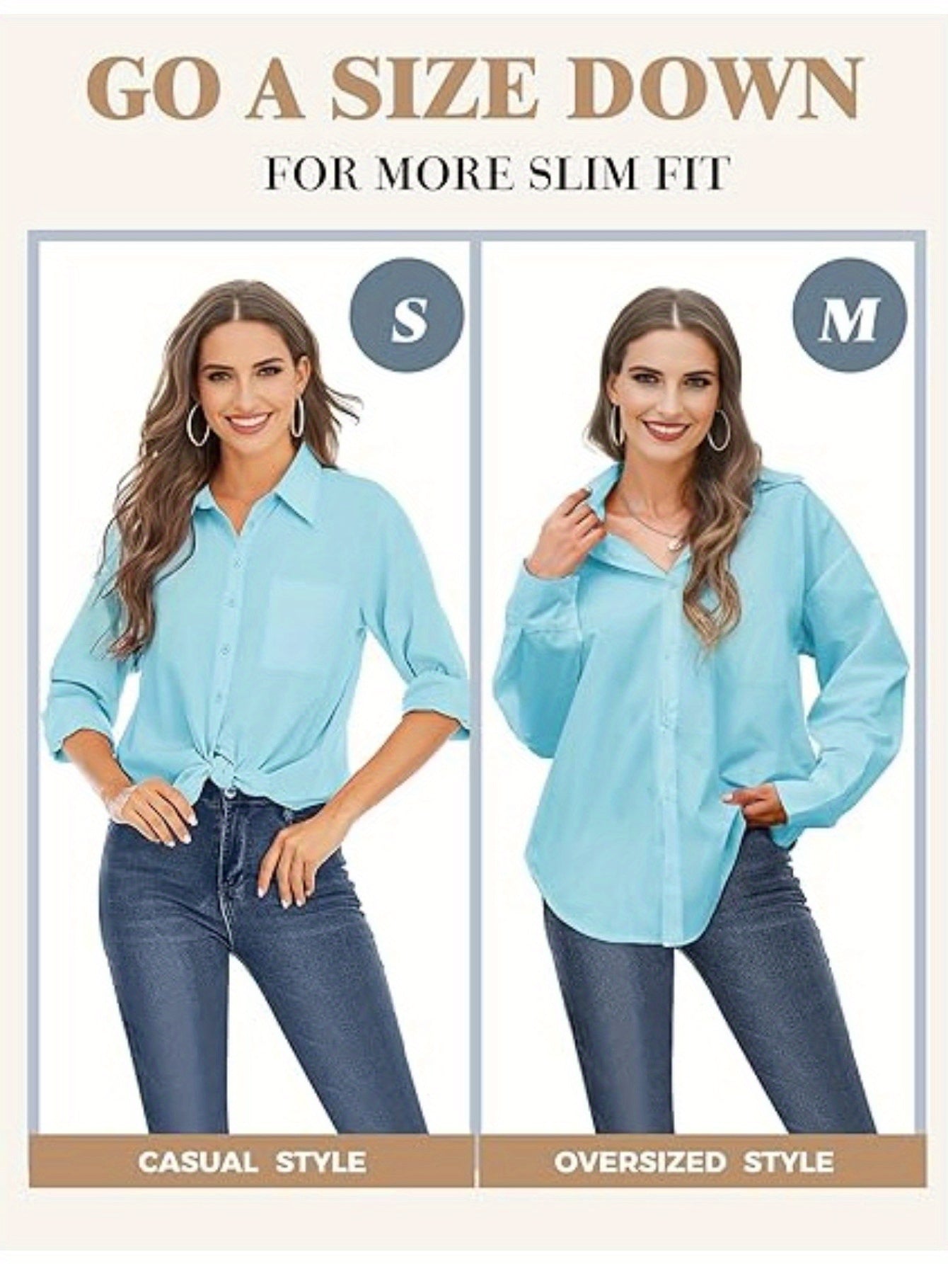 Women's Solid Color Button-Up Shirt - Long Sleeve, Loose Fit with Pocket, 100%, Ideal for Travel and Daily Wear, Sexy Casual Top, Sexy Style, Spring\u002FSummer\u002FAutumn