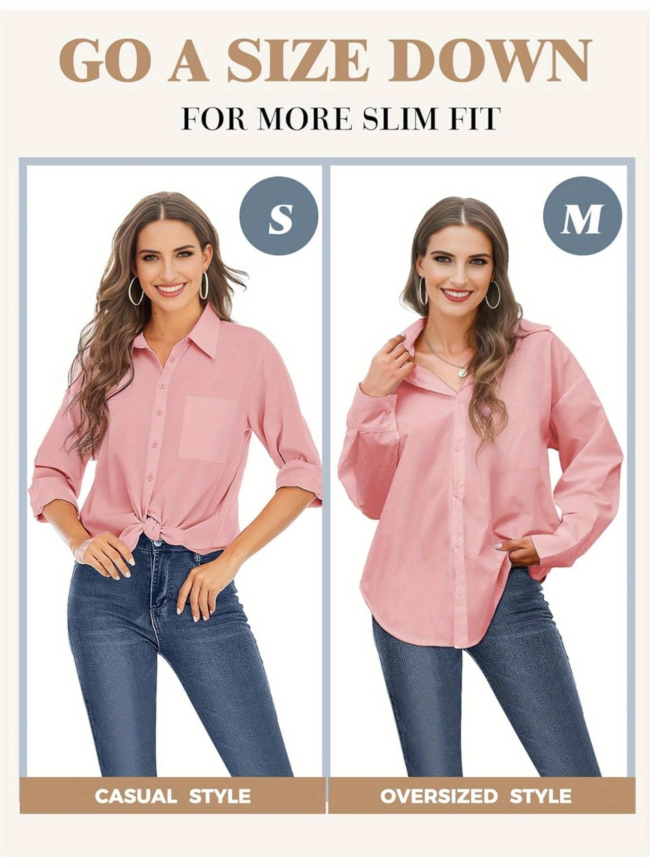 Women's Solid Color Button-Up Shirt - Long Sleeve, Loose Fit with Pocket, 100%, Ideal for Travel and Daily Wear, Sexy Casual Top, Sexy Style, Spring\u002FSummer\u002FAutumn